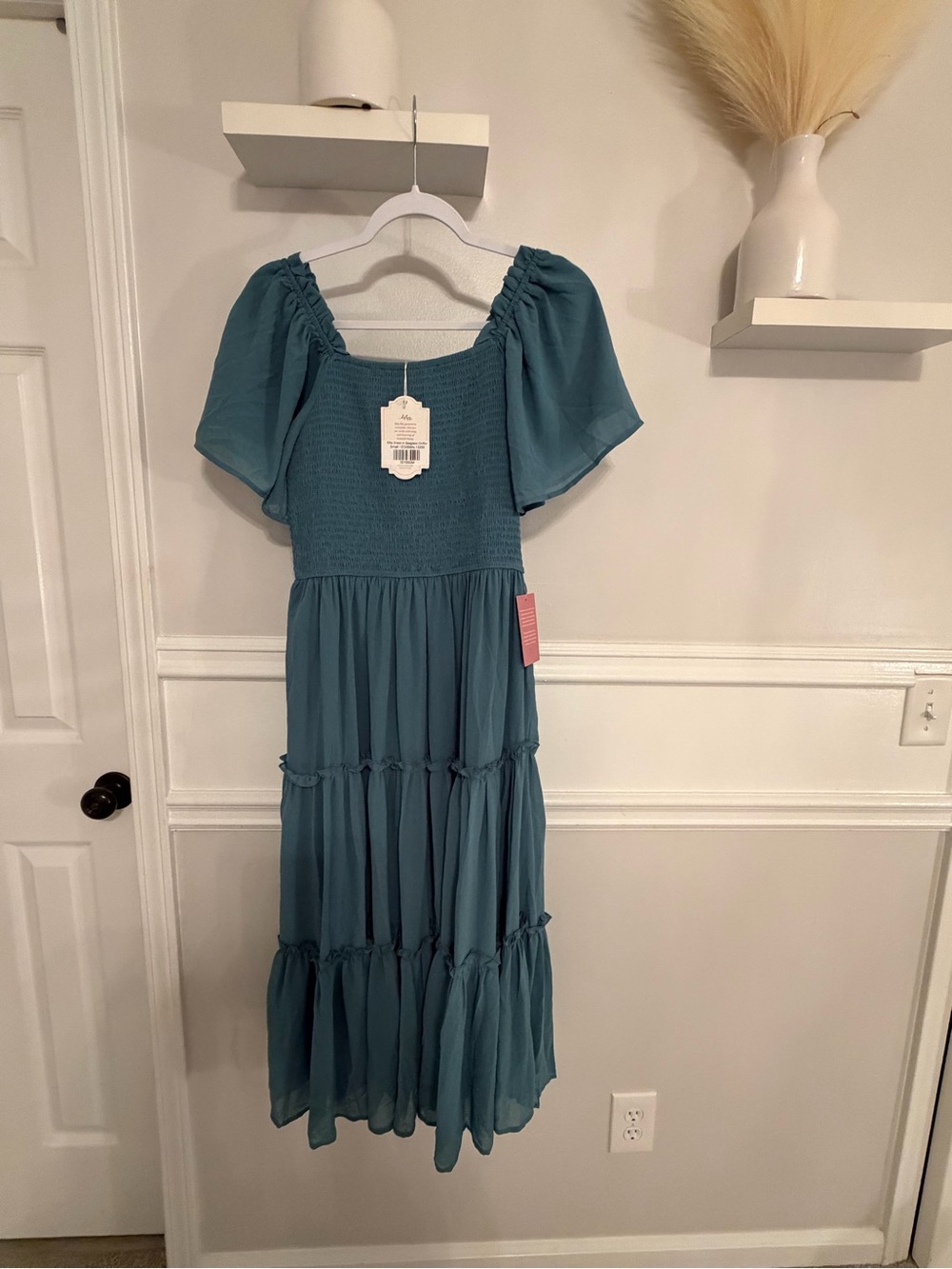 Ivy City Co Ellie Dress in Seaglass Chiffon